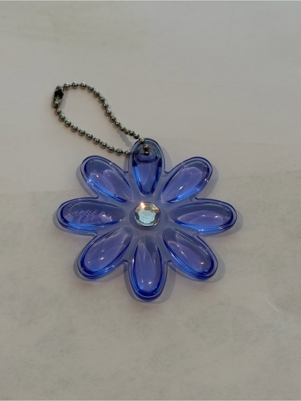Coach Poppy Flower Tag Charm